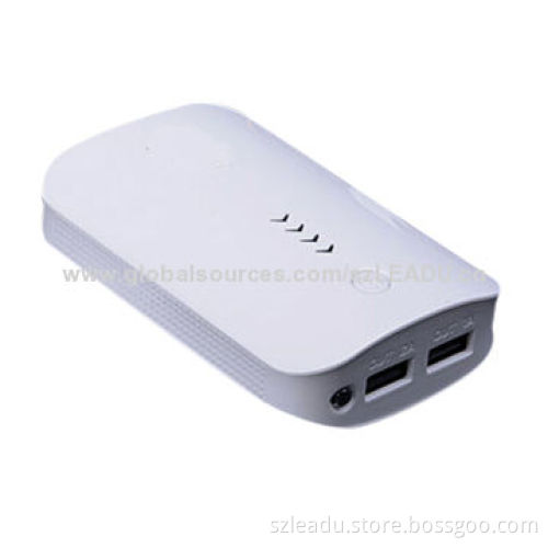 Power Bank, Dual USB, 2,400-6,000mAh for Option